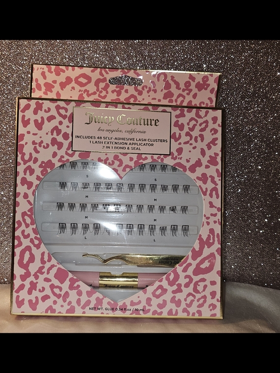 Juicy Couture Other - Juicy Couture Pink Leopard Self-Adhesive Lash Clusters